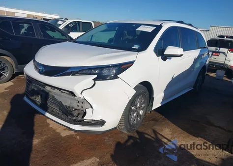 2024 Toyota Sienna Le z USA, uszkodzony, nr VIN 5TDKRKEC4RS193101